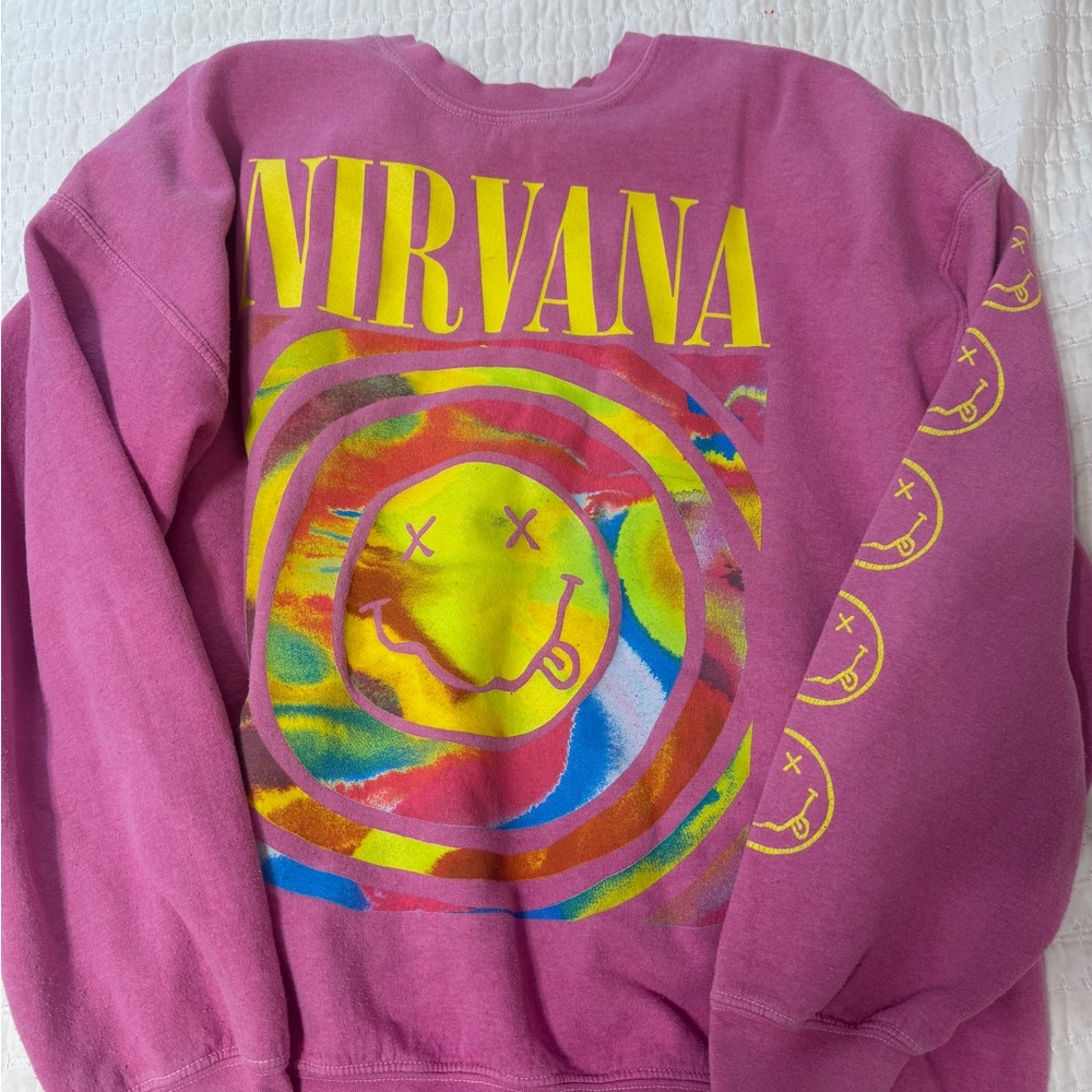 Urban Outfitters Pink Nirvana Sweatshirt
